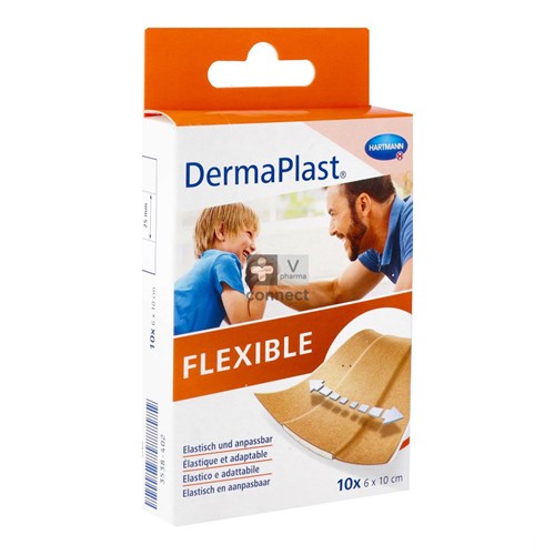 Dermaplast Flexible 6 x 10 cm 10 Pièces