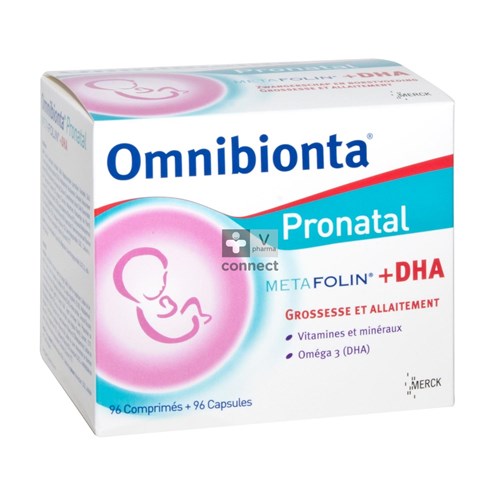 Omnibionta Pronatal Metafolin + Dha 96 Comprimes + 96 Capsules