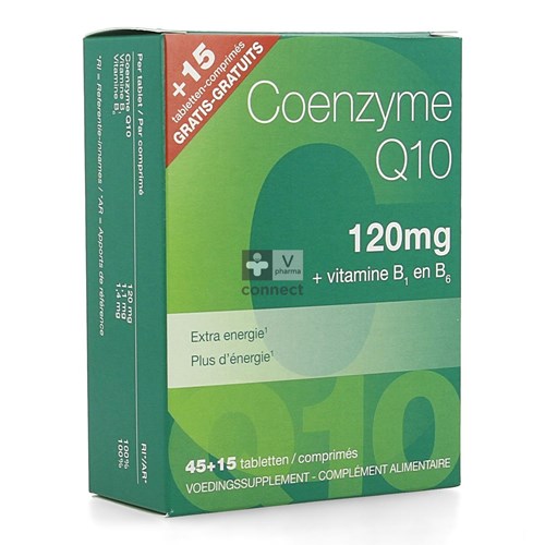 Coenzyme Q10 120Mg 45 Comprimés + 15 GRATUITS