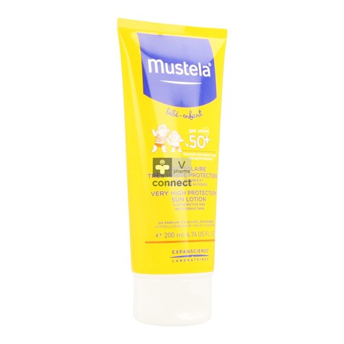 Mustela Solaire Lait Très Haute Protection SPF50+ 200 ml