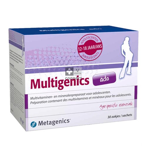 Metagenics Multigenics Ado 30 Sachets