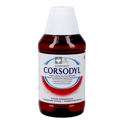 Corsodyl 2 mg/ml Solution Bain De Bouche 300 ml