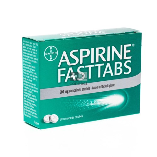 Aspirine Fasttabs 500 mg 20 tabletten