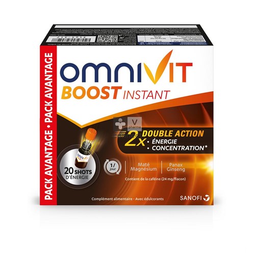 Omnivit Boost Instant 20 x 15 ml Prix Promo