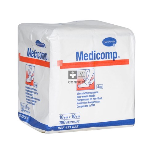 Medicomp Compresses 4 Epaisseurs  10x10   100 Pieces