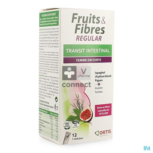 Ortis Fruits & Fibres Regular 12 Sticks