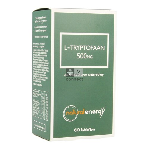 Natural Energy L-Tryptophane 500 Mg 60 Comprimés
