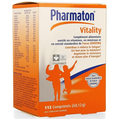 Pharmaton Vitality 112 comprimés