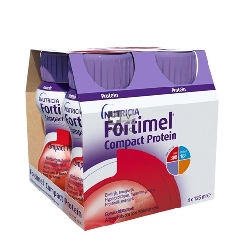Fortimel Compact Protein Fruits Rouges 125 ml 4 Pièces