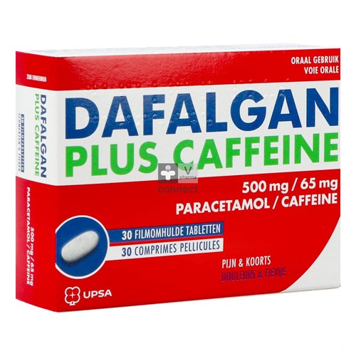 Dafalgan Plus Caffeine 500mg/65mg Filmomh Tabl 30