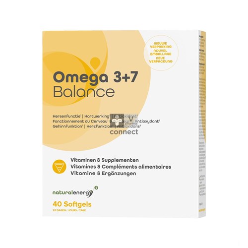 Natural Energy - Omega 3+7 Balance Caps 40