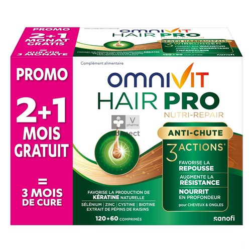 Omnivit Hair Pro Nutri Repair 180 Capsules