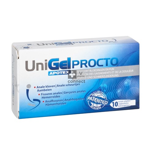 Apotex Unigel Procto 10 Suppositoires