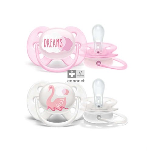 Avent Sucette  0+ Ultra Soft Deco Girl
