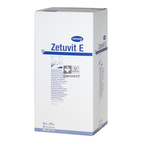 Zetuvit E Compresses Steriles 10 cm X 20cm 25 Pieces