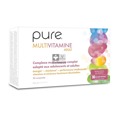 Pure Multivitamine Adult 30 Comprimés