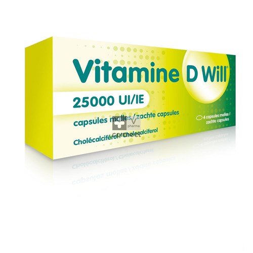 Vitamine D Will 25000ie Zachte Caps 4