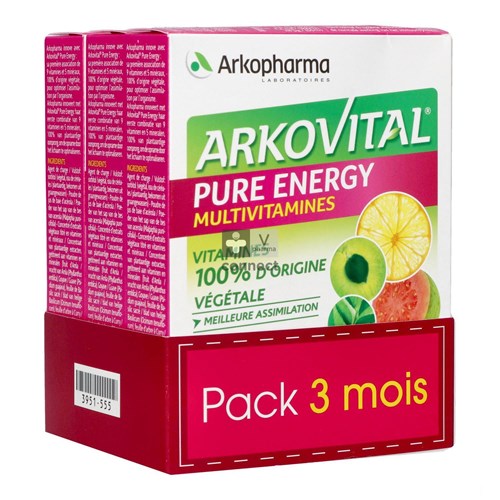 Arkovital Pure Energy 3 x 30 Comprimés