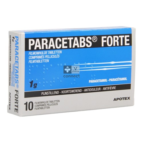 Paracetabs Forte 1 g 10 Comprimés