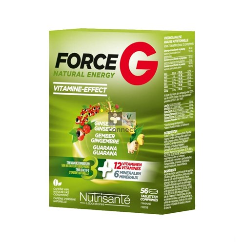 Nutrisante Force G Natural Energy 56 Comprimés