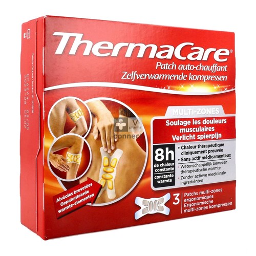 Thermacare Compresse Chauffante Mulit-Zones 3 Pièces
