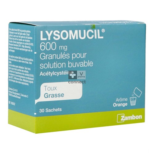 Lysomucil 600 mg 30 Sachets