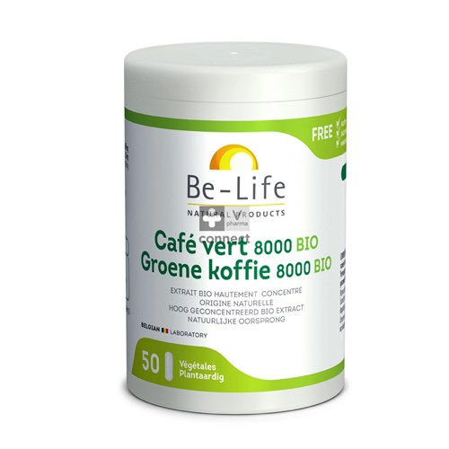 Be-Life Café Vert 8000 Bio 50 Capsules