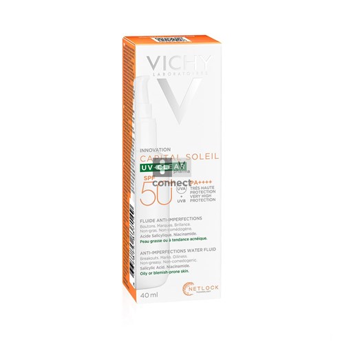 Vichy Solaire Uv-Clear Anti-Imperfection IP50+ 40 ml