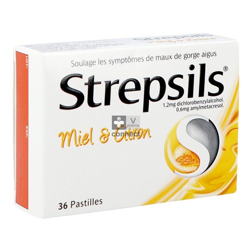 Strepsils Honing-Citroen 36 tabletten