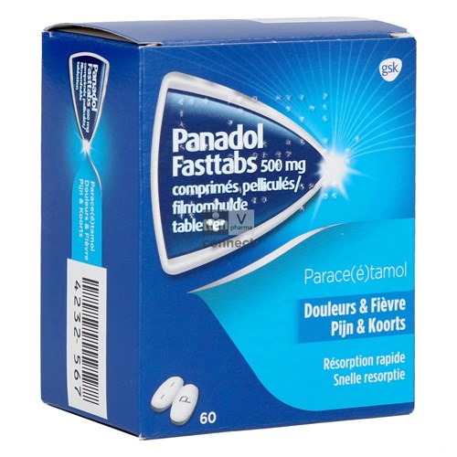 Panadol Fasttabs 500 mg x 60 Comprimés
