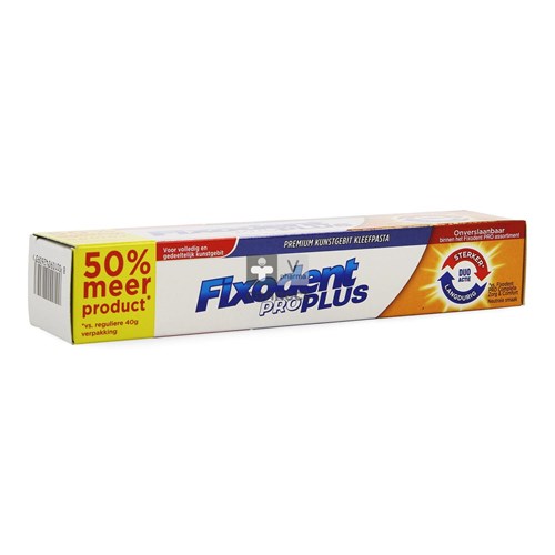 Fixodent Pro Plus Duo Action Pate Adhesive 60 g