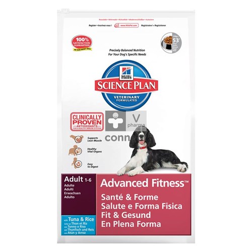 Hills Sc.plan Canine Ad Adv.fitness Med T&r 12kg