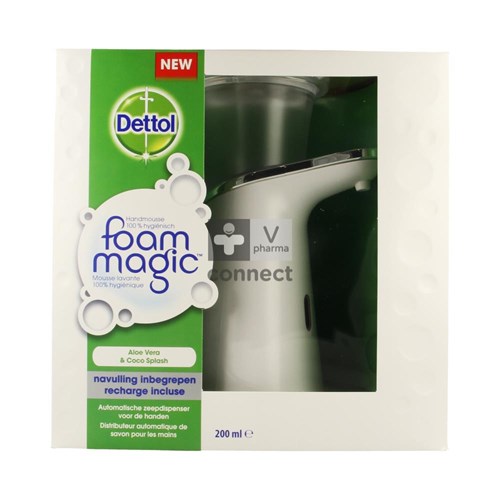 Dettol Foam Magic Aloe Vera/Coco Splash Distributeur 200 ml