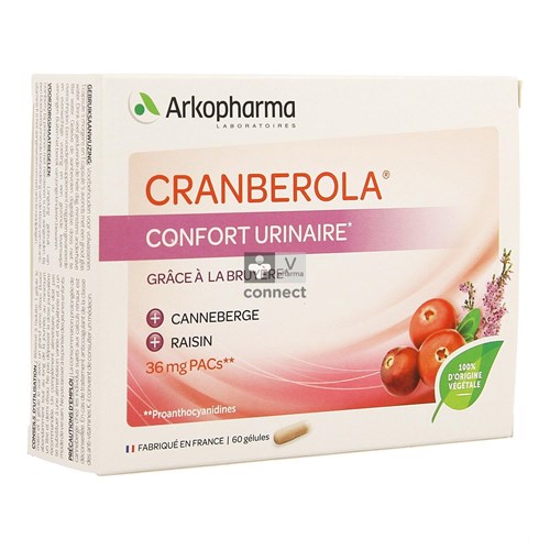 Arko Cranberola 36 mg Confort Urinaire 60 Gélules