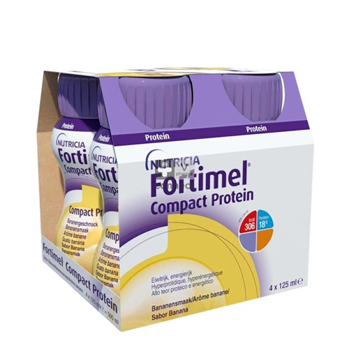 Fortimel Compact Protein Banane 125 ml 4 Pièces