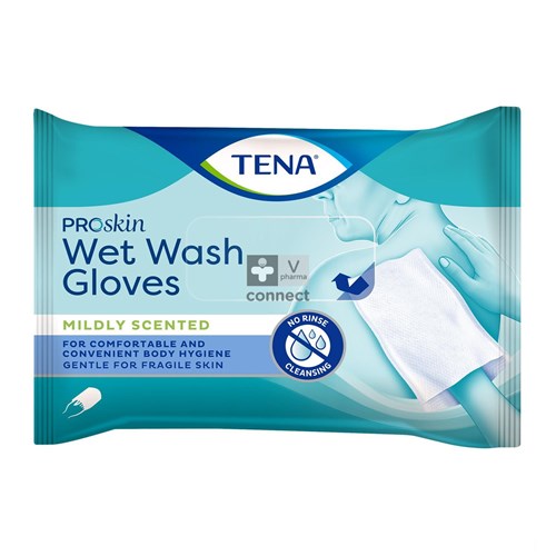 Tena Proskin Wet Wash Gloves 8 pièces
