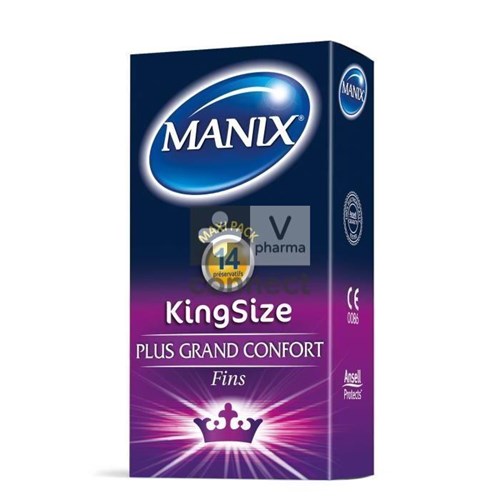 Manix King Size Preservatif  14 Pièces