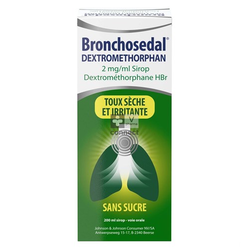 Bronchosedal Dextromethorpan Siroop 200 ml