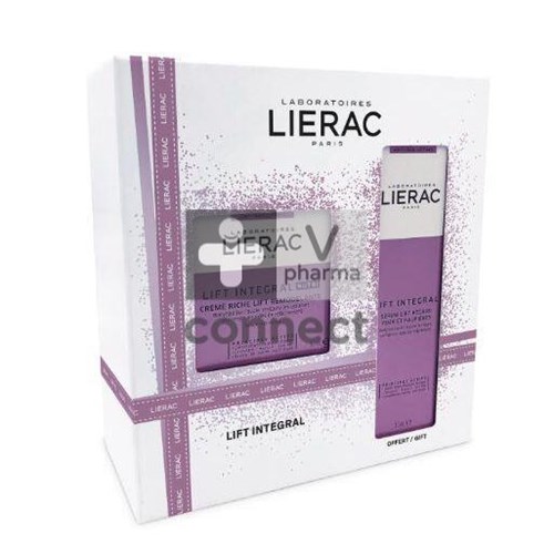 Lierac Coffret Lift Integral Crème Nutri 50 ml + Serum Yeux 15 ml Gratuit