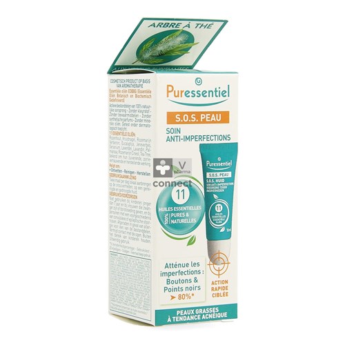 Puressentiel SOS Peau Soin Anti Imperfections Roller 10 ml