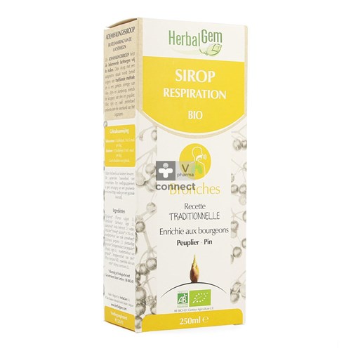 Herbalgem Siroop voor de ademhaling Bio 250 ml