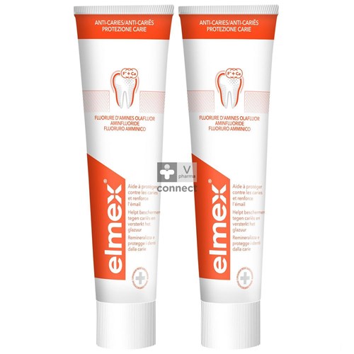 Elmex Dentifrice Anti Caries 75 ml Duo