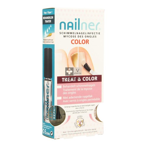Nailner Brush Treat & Color 2 x 5 ml
