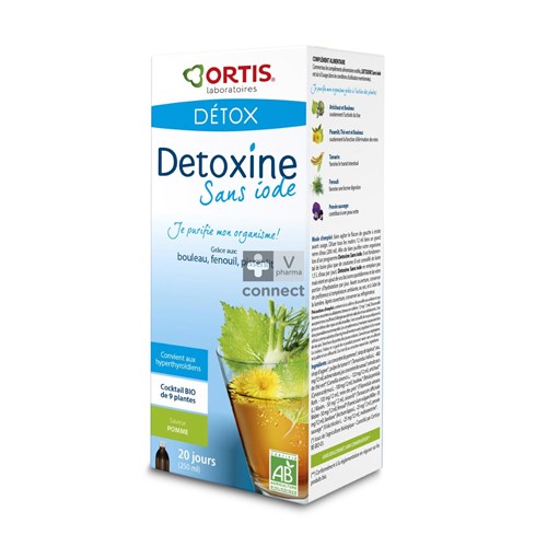 Ortis Detoxine Sans Iode Gout Pomme 250 ml