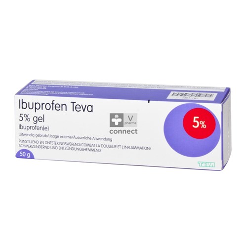 Ibuprofen Teva 5 % Gel 50 g