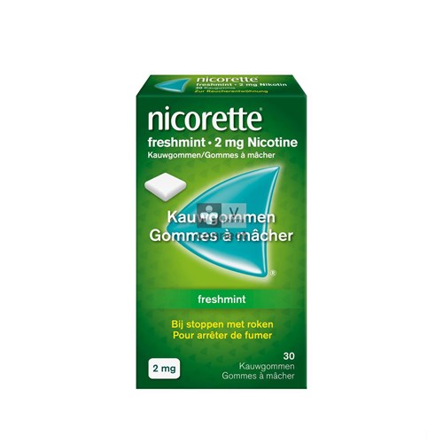 Nicorette Freshmint 2 mg 30 Gommes à Macher