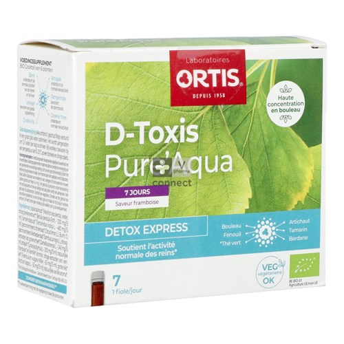 Ortis D Toxis Pure Aqua Framboise  7X15 ml