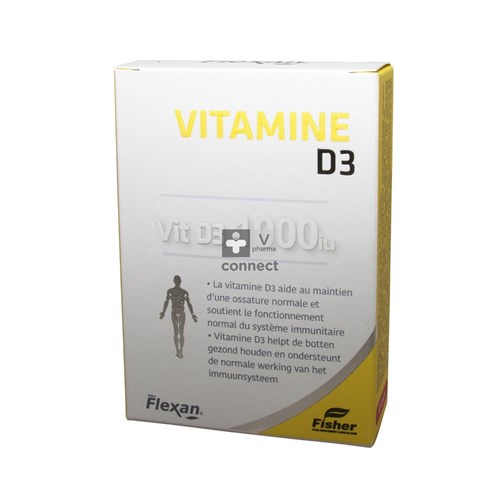 Fisher Flexan Vitamine D3 1000 UI 60 Capsules