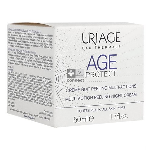 Uriage Age Protect Cr Nuit Peel.multi-actions 50ml