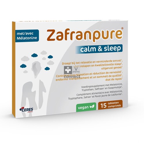Zafranpure Calm/Sleep 15 Comprimés